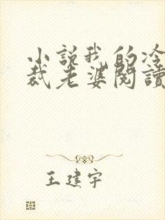 小说我的冷艳总裁老婆阅读