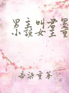 男主叫君墨寒的小说女主重生