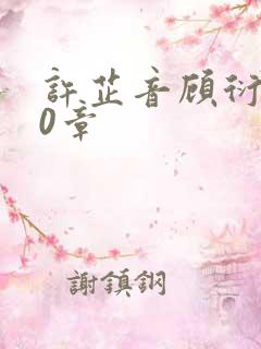 许芷音顾衍第10章