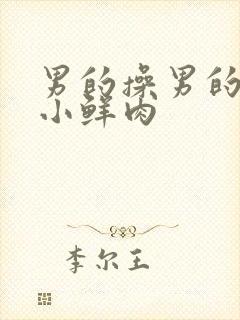 男的操男的网站小鲜肉
