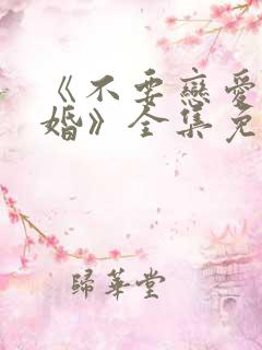 《不要恋爱要结婚》全集免费观看