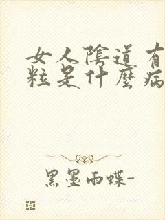 女人阴道有小颗粒是什么病