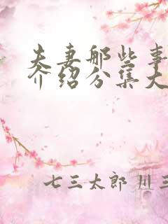 夫妻那些事剧情介绍分集大结局