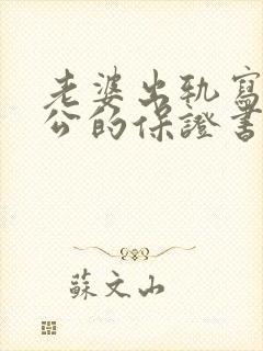 老婆出轨写给老公的保证书怎么写