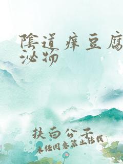 阴道痒豆腐渣分泌物