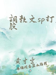 调教文sp打屁股