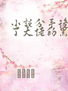 小说分手后我成了大佬的黑月光