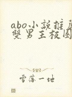 abo小说推荐双男主校园书籍