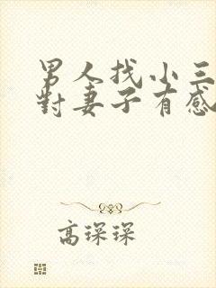 男人找小三还会对妻子有感情吗