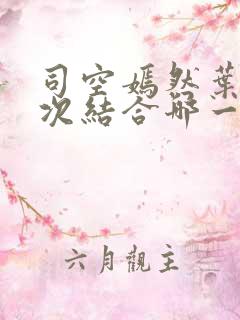 司空嫣然叶凡二次结合哪一章