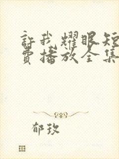 许我耀眼短剧免费播放全集