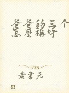 爸爸的三个弟弟怎么称呼