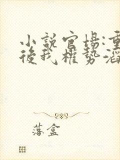 小说官场:重生后我权势滔天林峰在线阅读