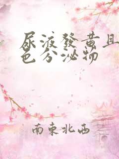 尿液发黄且有白色分泌物