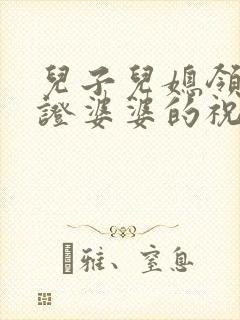 儿子儿媳领结婚证婆婆的祝福