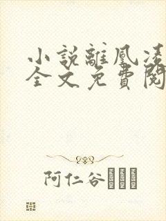 小说离凰凌雪薇全文免费阅读