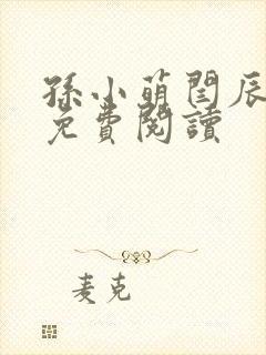 孙小萌闫辰全文免费阅读