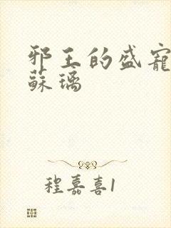 邪王的盛宠娇妃苏璃