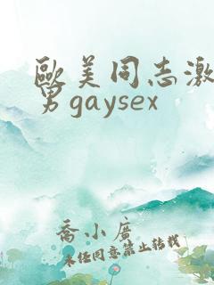 欧美同志激情猛男gaysex