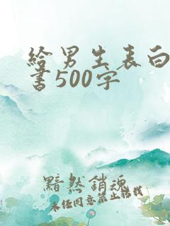 给男生表白的情书500字