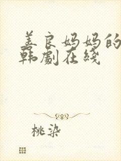 善良妈妈的朋友韩剧在线