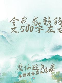 令我感动的人作文500字左右