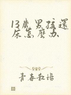 13岁男孩还尿床怎么办