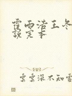 霍雨浩王冬儿小说完本