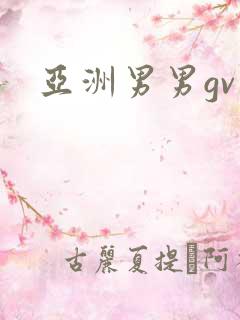 亚洲男男gv片