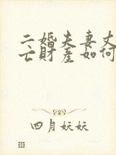 二婚夫妻丈夫死亡财产如何分配