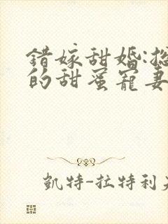 错嫁甜婚:总裁的甜蜜宠妻