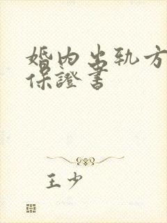 婚内出轨方承诺保证书