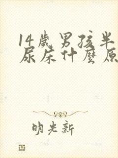 14岁男孩半夜尿床什么原因