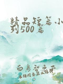 精品短篇小说系列500篇