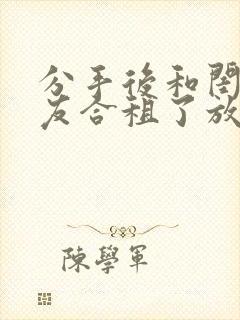 分手后和闺蜜男友合租了放点陈醋全文