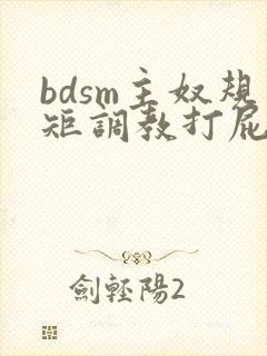 bdsm主奴规矩调教打屁股指奸