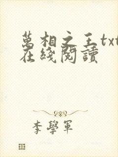 万相之王txt在线阅读