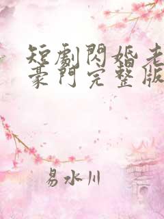 短剧闪婚老公是豪门完整版简介