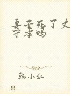 妻子死了丈夫要守孝吗