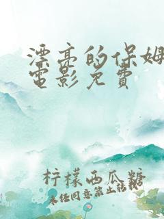 漂亮的保姆韩国电影免费