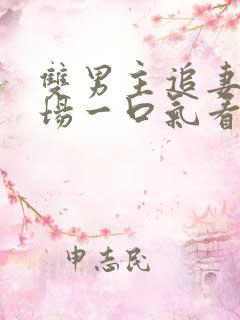 双男主追妻火葬场一口气看完