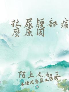 拉尿腹部痛是什么原因