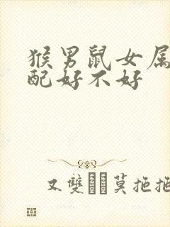 猴男鼠女属相婚配好不好