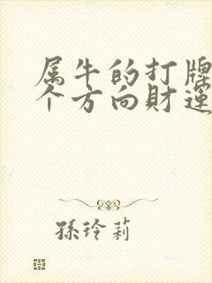 属牛的打牌坐哪个方向财运好