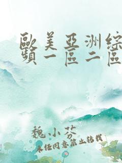 欧美亚洲综合视频一区二区三区