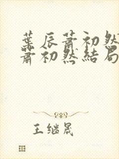 叶辰萧初然叶辰萧初然结局