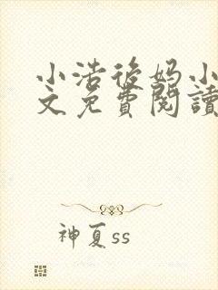 小浩后妈小说全文免费阅读