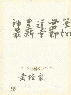 神农道君笔趣阁最新章节txt