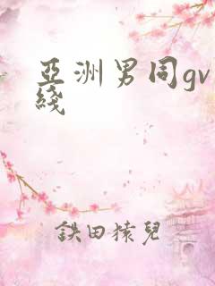 亚洲男同gv在线
