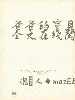 爸爸的宝贝小说全文在线阅读